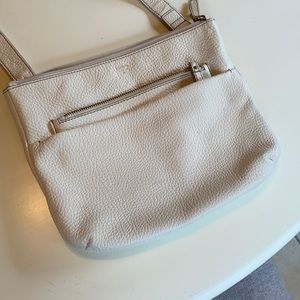 Fossil white leather crossbody